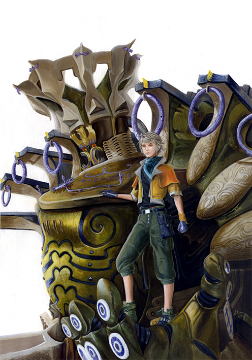 Chara-design, illustration Final Fantasy XIII Hope, Peinture, Square-Enix