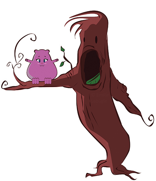 Mascotte jeunesse, Illustration arbre vivant