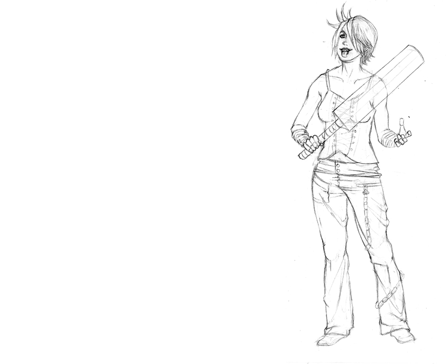 chara-design femme de gang